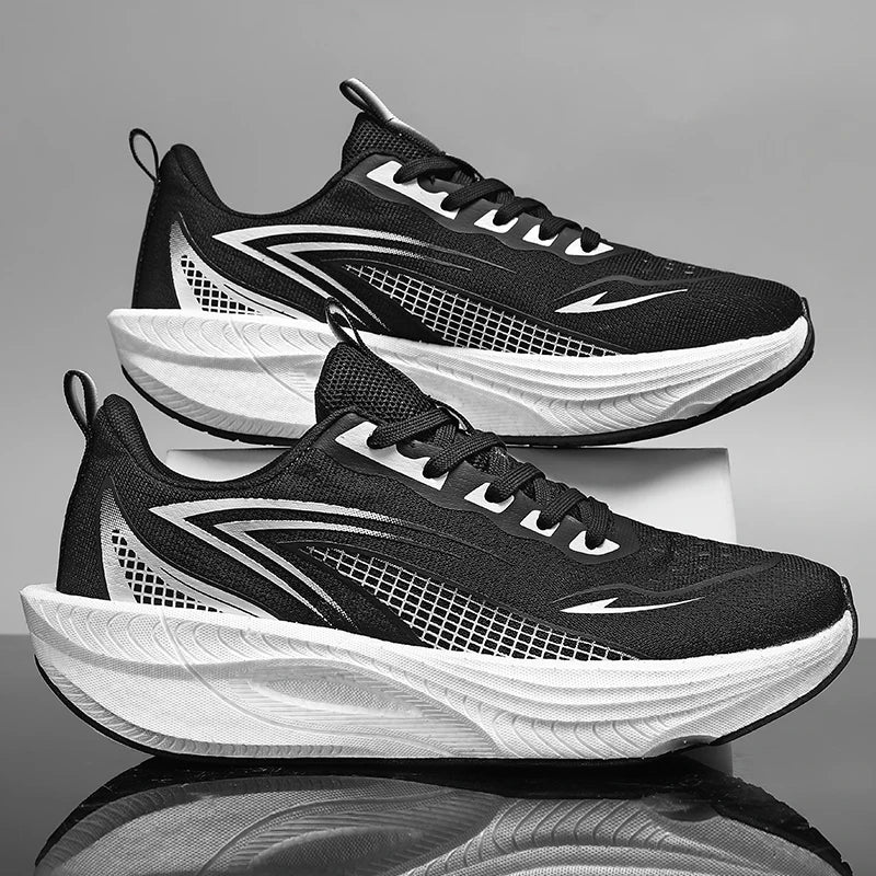 Marathon Running Shoes Men Sports Air Cushion Breathable Lightweight Comfortable Outdoor Athletic Antiskid Sneakers 2026 New