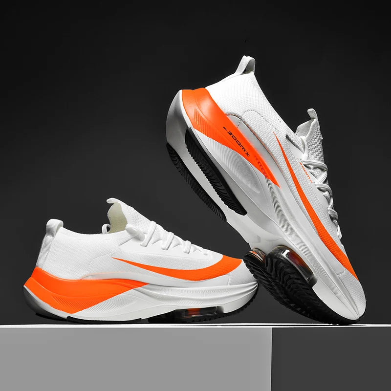 Marathon AirCushion Men Sports Running Shoes Breathable Lightweight Women Comfortable Athletic Training Nonskid Sneakers Tennis