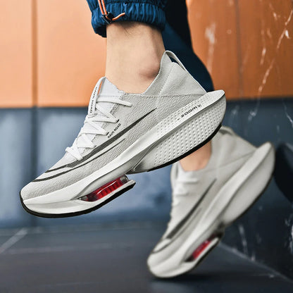 Marathon AirCushion Men Sports Running Shoes Breathable Lightweight Women Comfortable Athletic Training Nonskid Sneakers Tennis