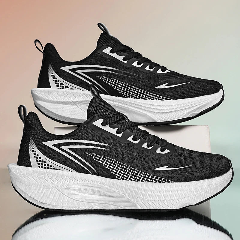 Marathon Running Shoes Men Sports Air Cushion Breathable Lightweight Comfortable Outdoor Athletic Antiskid Sneakers 2026 New